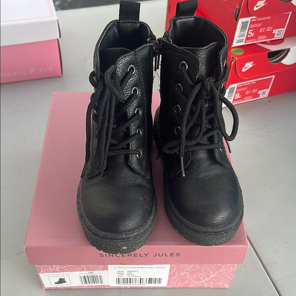Sincerely Jules Black Boots Sleek Durable Design
